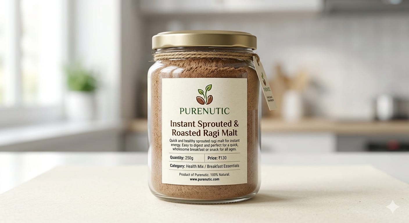 Instant Sprouted & Roasted Ragi Malt